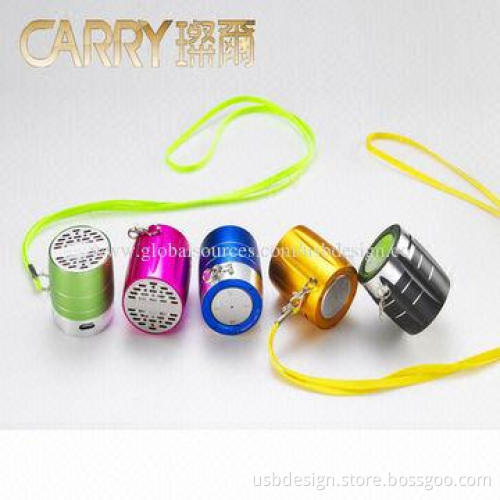 Drum Mini/Keychain Speakers, Sized 36*36mm, 3W Loudspeaker Output